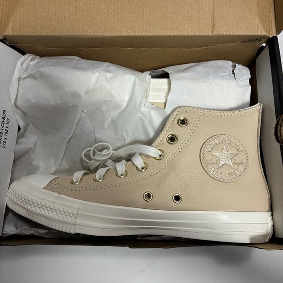 NEW Converse All Star Chuck Taylors Women’s Shoes Light Gold Sz 6.5 Streetwear - Picture 2 of 11